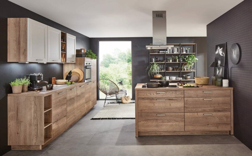 Nobilia Wood Matt Shaker Kitchen 2021 1 1024X632 | Colourhill Kitchens, Nottinghamshire